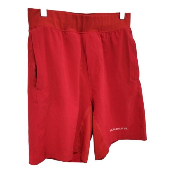 Alphalete Mens Infinity Tech Athletic Shorts Size Small Red Gym & Training Wear - Picture 3 of 12